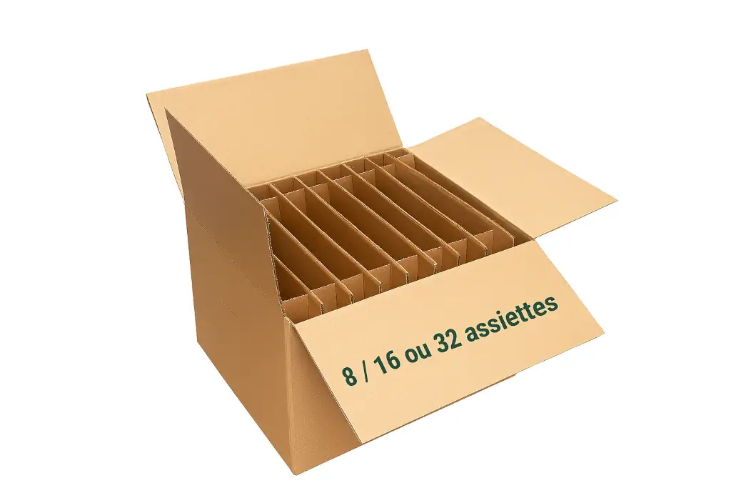Carton de déménagement pour assiettes